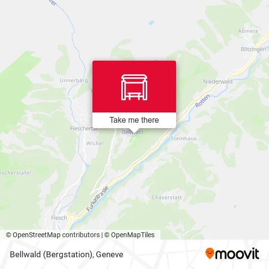 Bellwald (Bergstation) map
