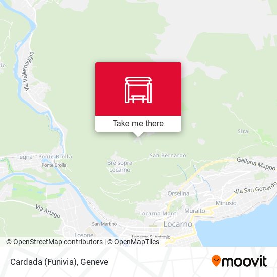Cardada (Funivia) map