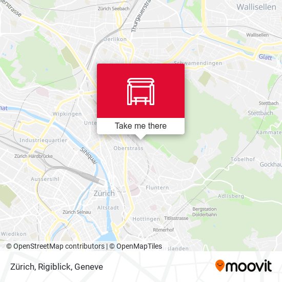 Zürich, Rigiblick map