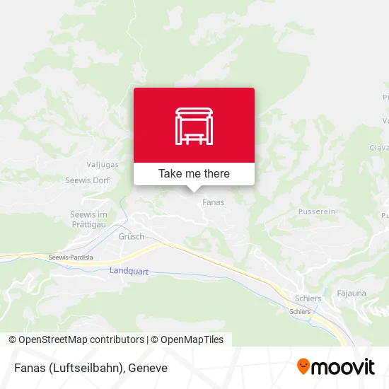 Fanas (Luftseilbahn) map
