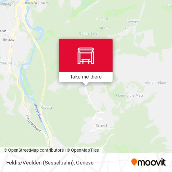 Feldis/Veulden (Sesselbahn) map