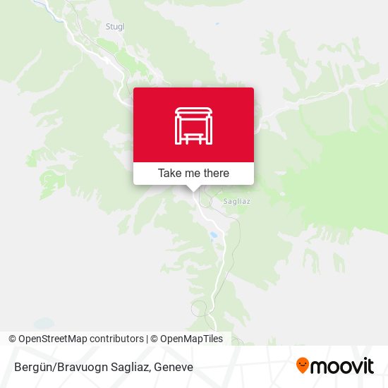 Bergün/Bravuogn Sagliaz Karte