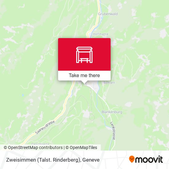 Zweisimmen (Talst. Rinderberg) map