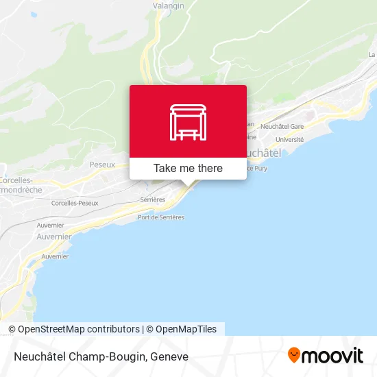 Neuchâtel Champ-Bougin plan