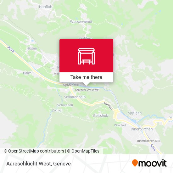 Aareschlucht West map