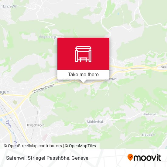 Safenwil, Striegel Passhöhe map
