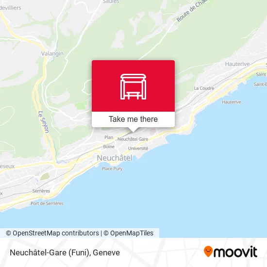 Neuchâtel-Gare (Funi) plan