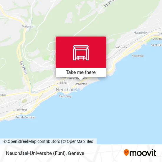 Neuchâtel-Université (Funi) map