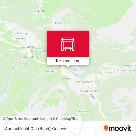 Aareschlucht Ost (Bahn) map