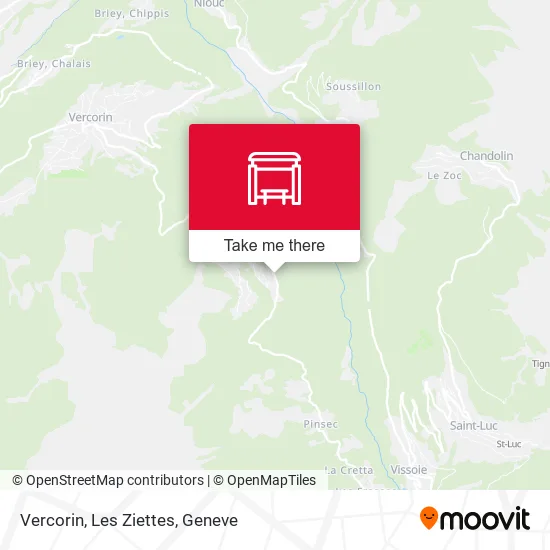 Vercorin, Les Ziettes map