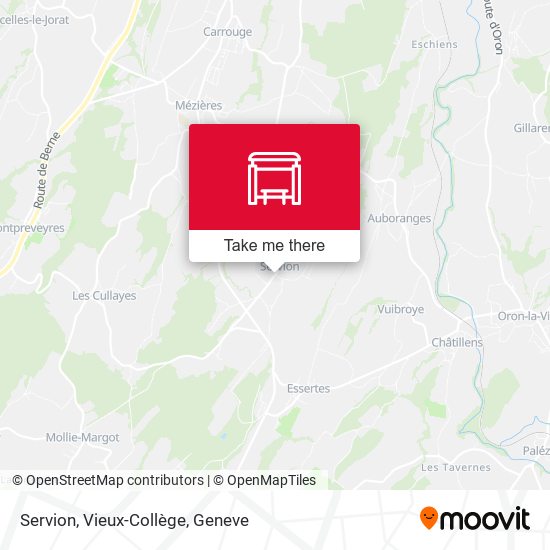Servion, Vieux-Collège map