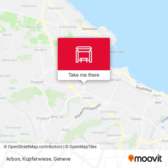 Arbon, Kupferwiese map