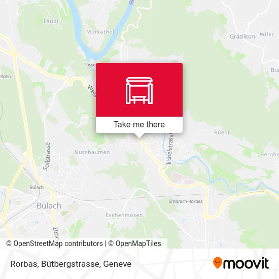 Rorbas, Bütbergstrasse map