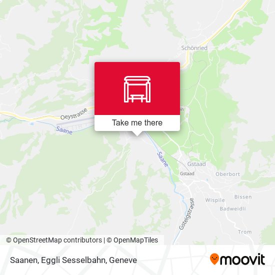 Saanen, Eggli Sesselbahn map