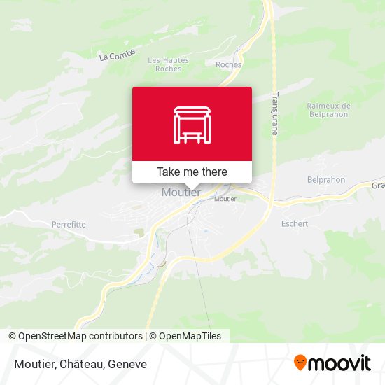 Moutier, Château map