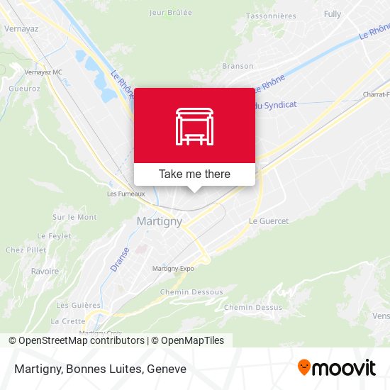 Martigny, Bonnes Luites map