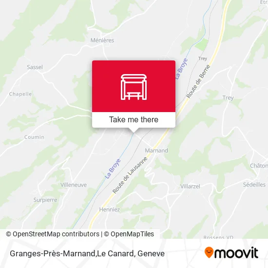 Granges-Près-Marnand,Le Canard map
