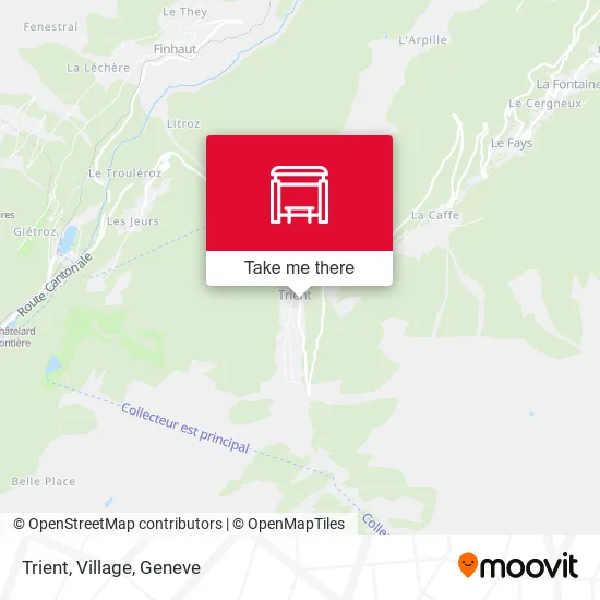 Trient, Village map