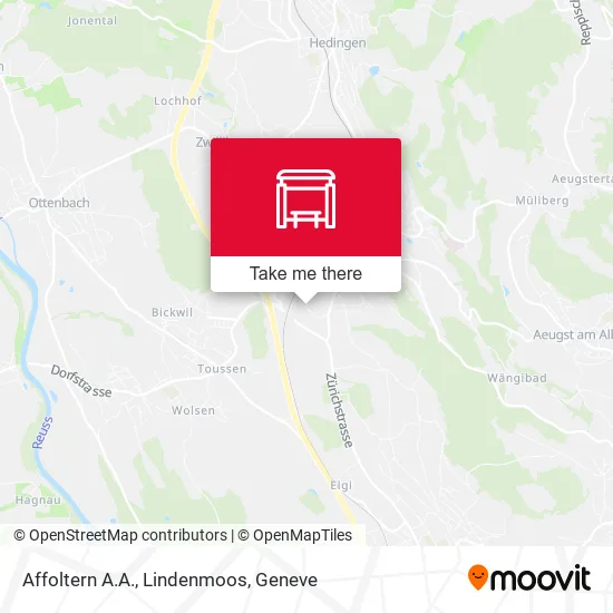 Affoltern A.A., Lindenmoos map