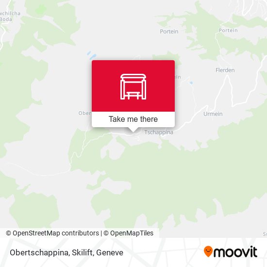 Obertschappina, Skilift map