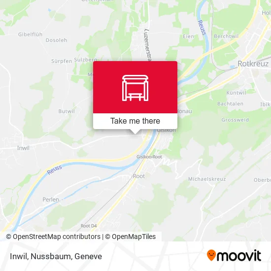 Inwil, Nussbaum map