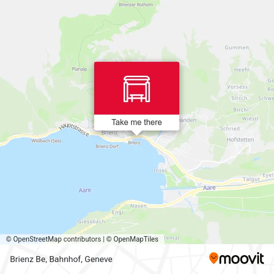 Brienz Be, Bahnhof map