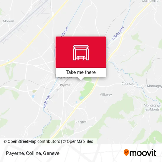 Payerne, Colline map