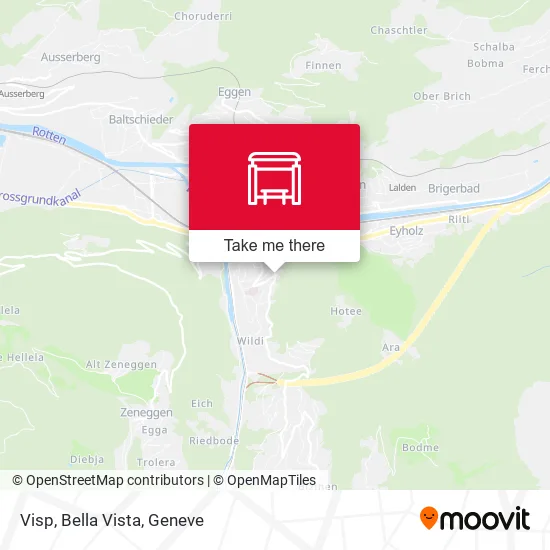 Visp, Bella Vista map