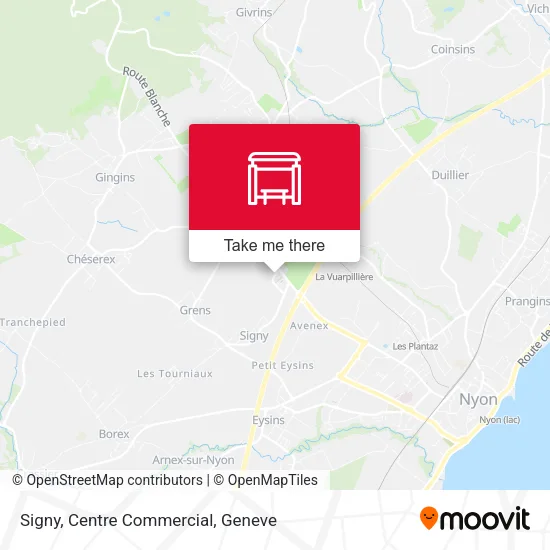 Signy, Centre Commercial map
