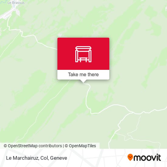 Le Marchairuz, Col map