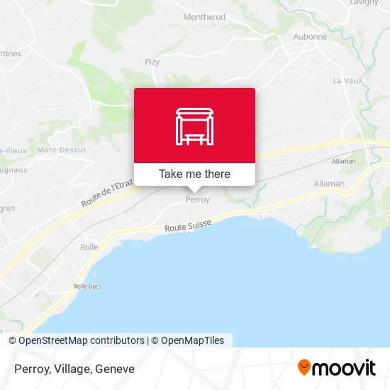Perroy, Village map