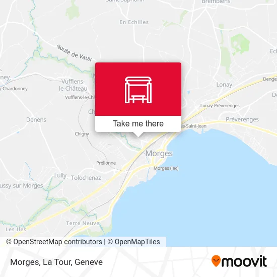 Morges, La Tour map
