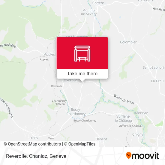 Reverolle, Chaniaz map