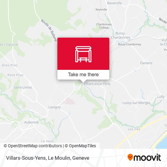 Villars-Sous-Yens, Le Moulin map