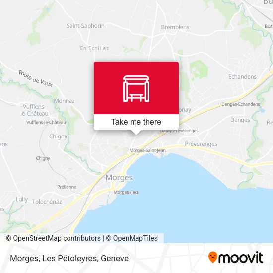 Morges, Les Pétoleyres plan