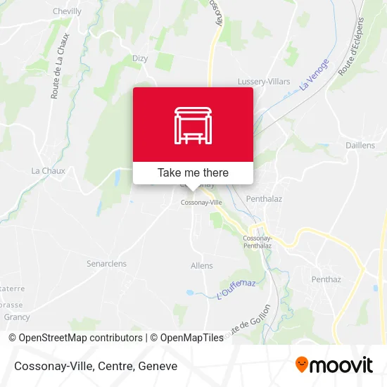 Cossonay-Ville, Centre map