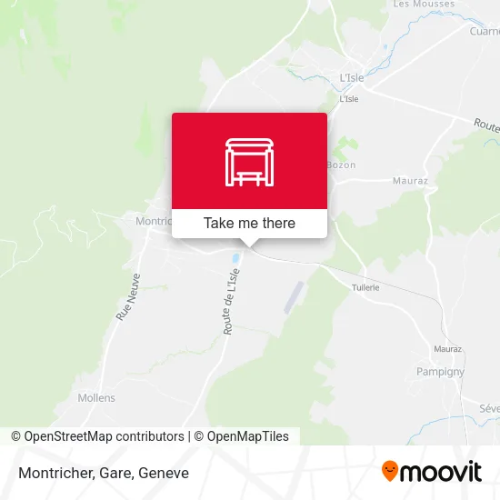 Montricher, Gare map