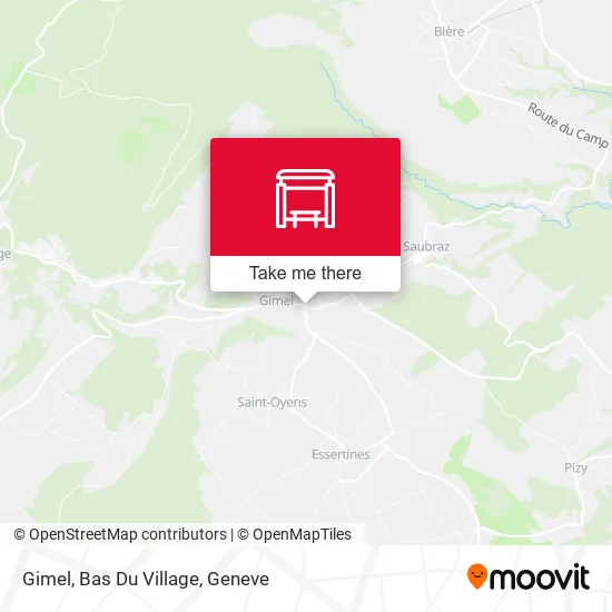 Gimel, Bas Du Village map