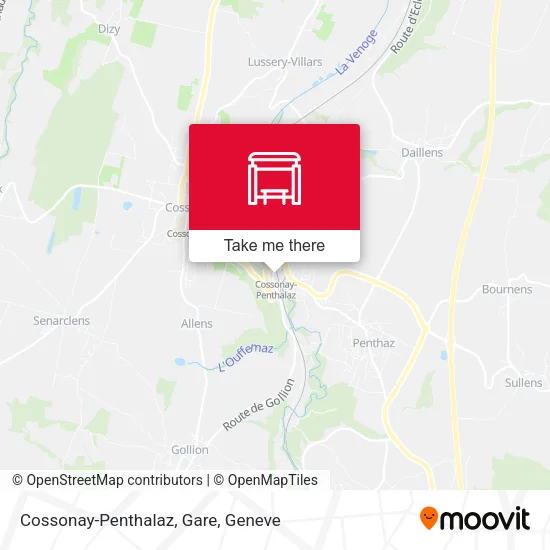 Cossonay-Penthalaz, Gare map