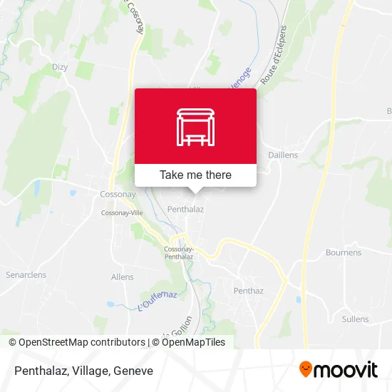 Penthalaz, Village map