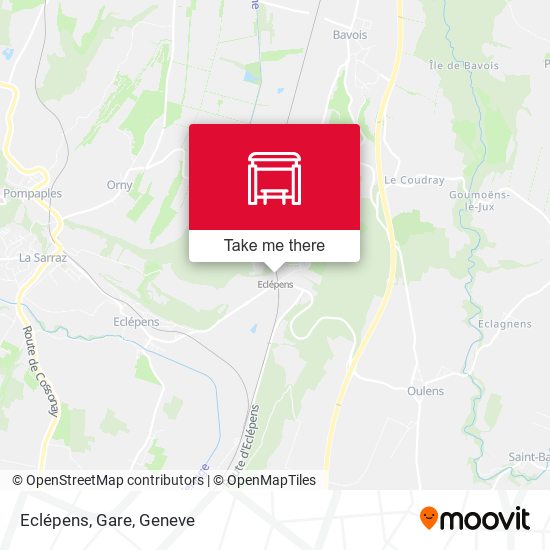 Eclépens, Gare map