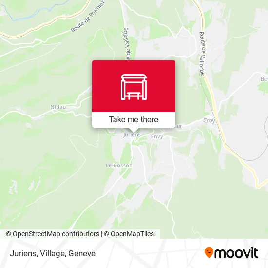 Juriens, Village map