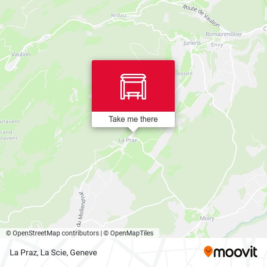 La Praz, La Scie map