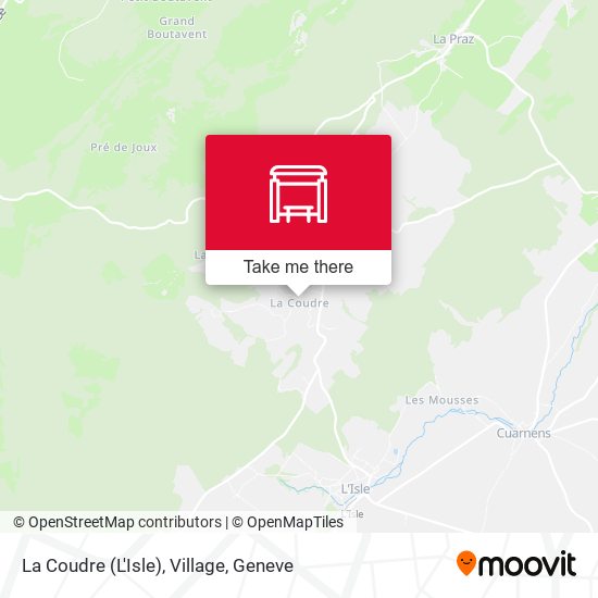 La Coudre (L'Isle), Village map