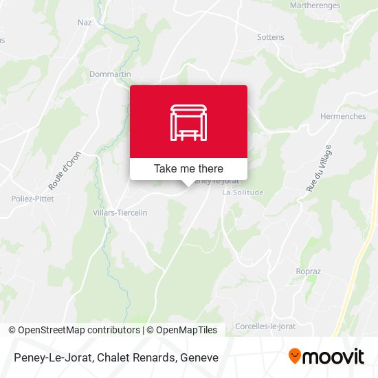 Peney-Le-Jorat, Chalet Renards map