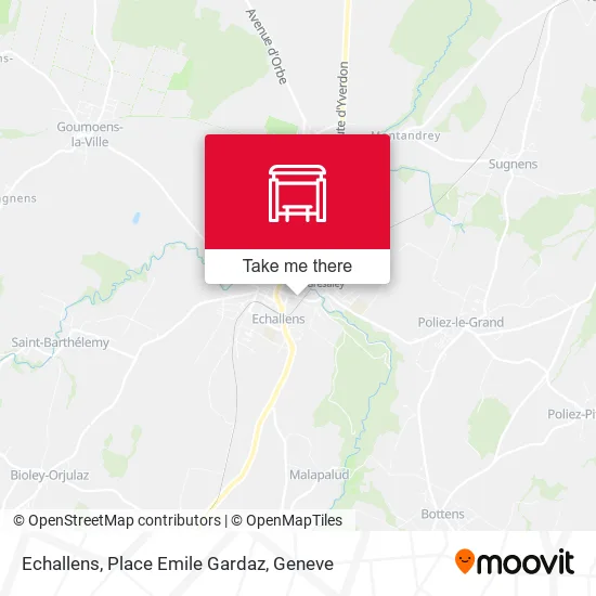 Echallens, Place Emile Gardaz plan