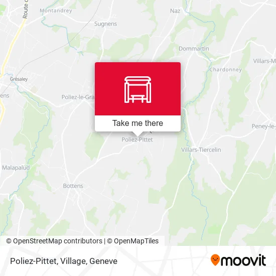 Poliez-Pittet, Village map