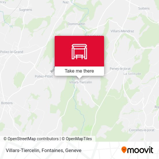 Villars-Tiercelin, Fontaines map