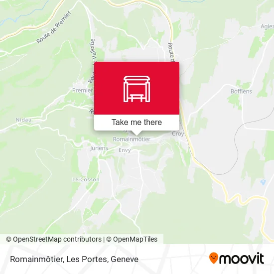 Romainmôtier, Les Portes map