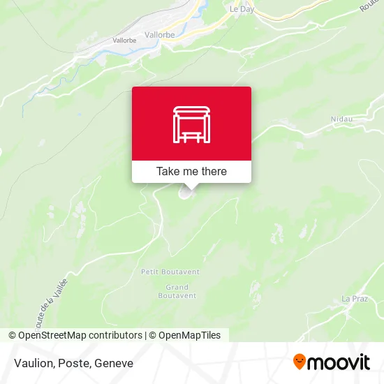 Vaulion, Poste map